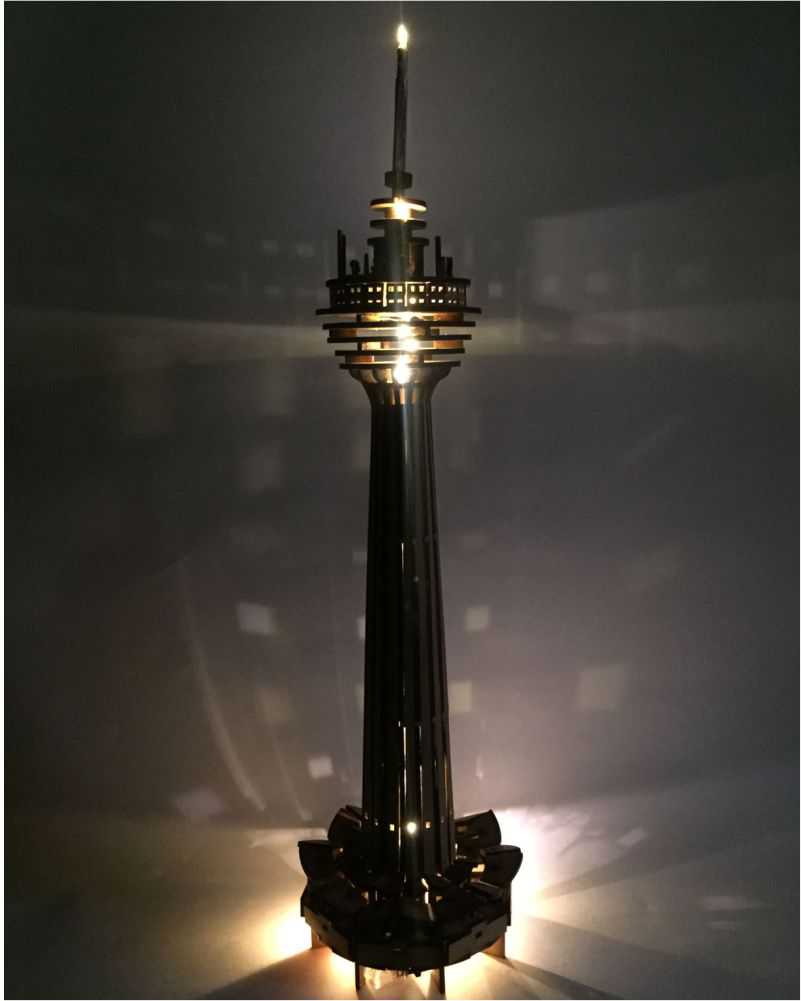 rompecabezas-3d-Maquetas-Arquitectura-madera-luces-torre-kuala-lumpur